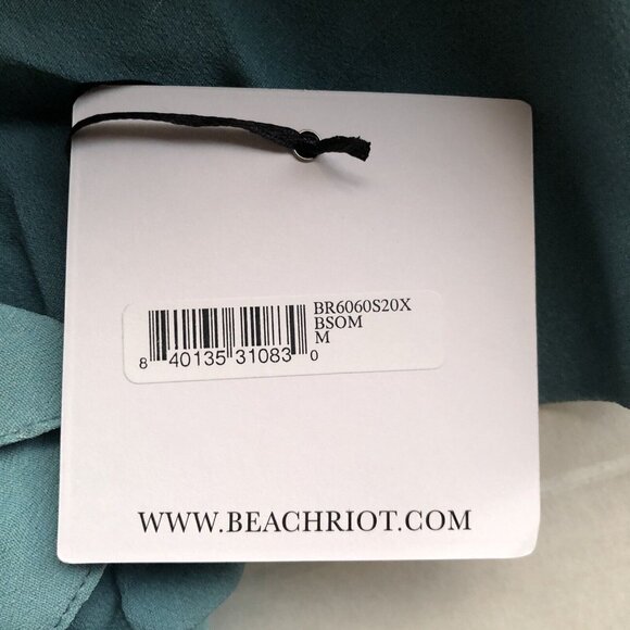 BEACH RIOT Audrey Scarf Top Crop Blue Smoke Ombre Beach - Picture 4 of 5